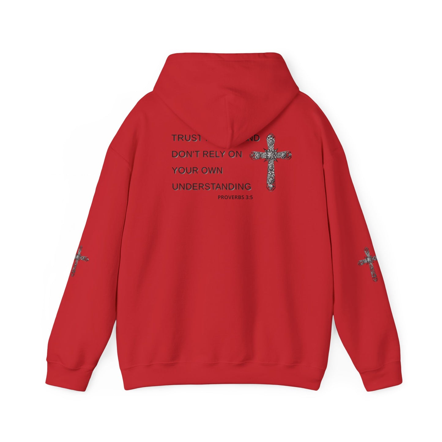 Faith-Inspired Heavy Blend Hooded Sweatshirt - Trust in God, Proverbs 3:5