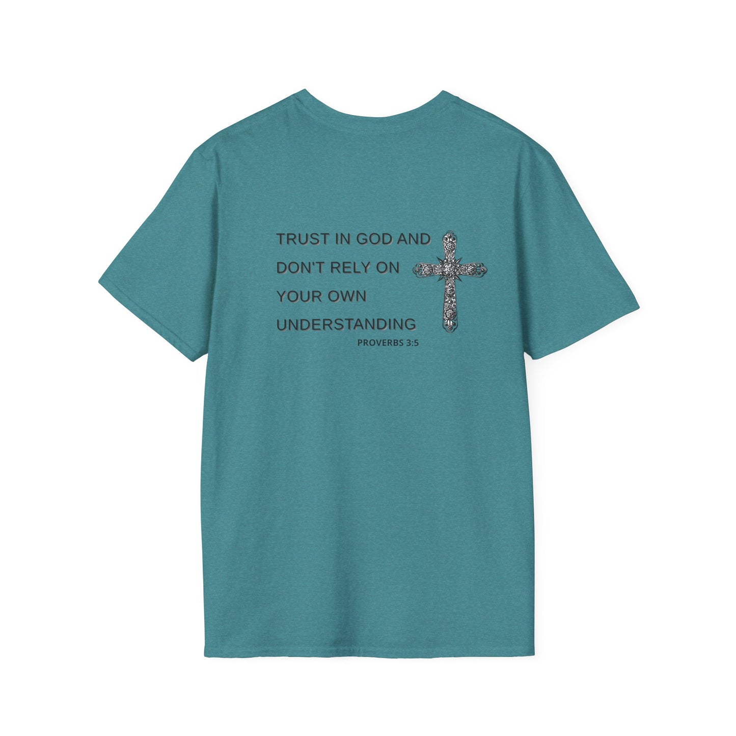 Faith-Inspired Unisex Softstyle T-Shirt with Proverbs 3:5