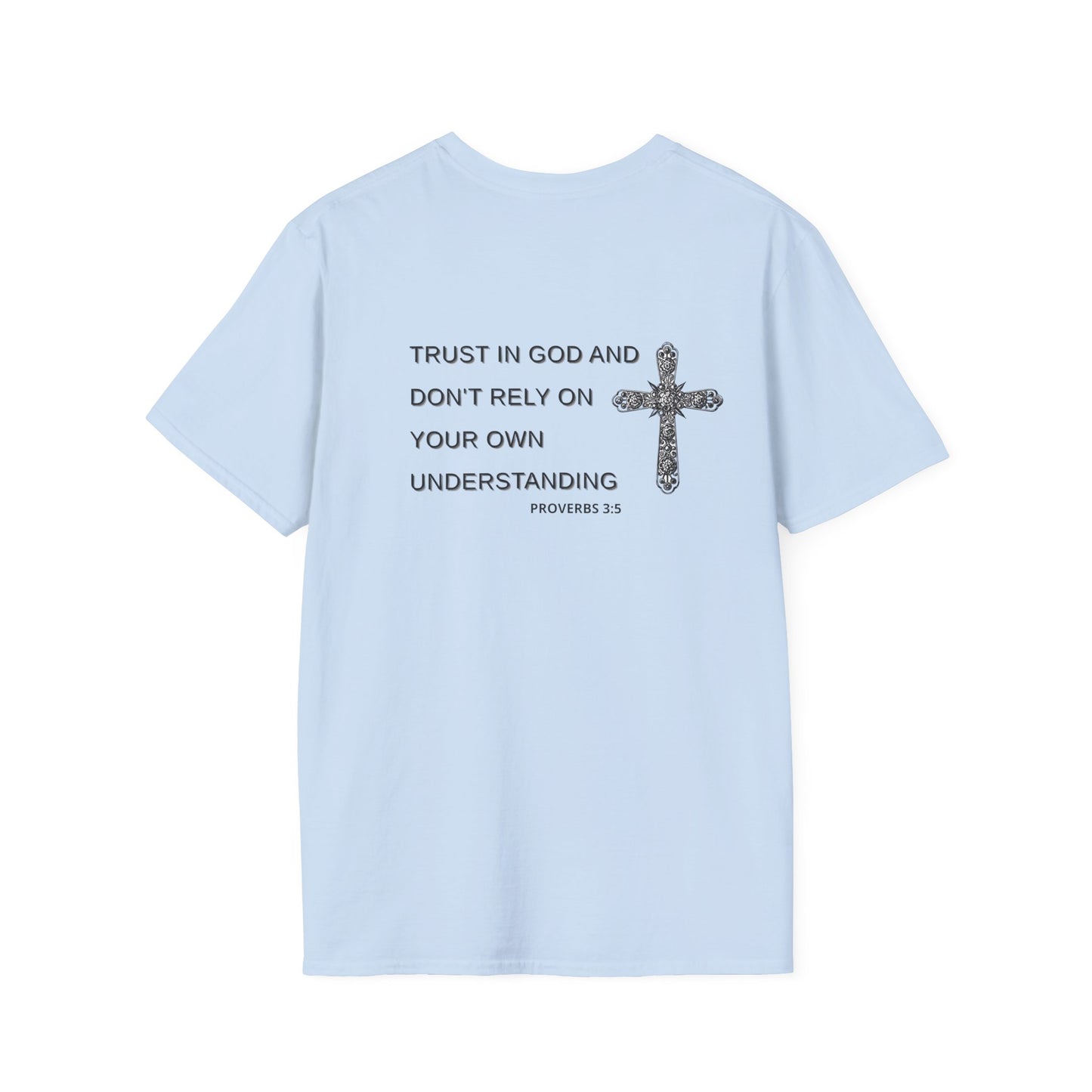 Faith-Inspired Unisex Softstyle T-Shirt with Proverbs 3:5