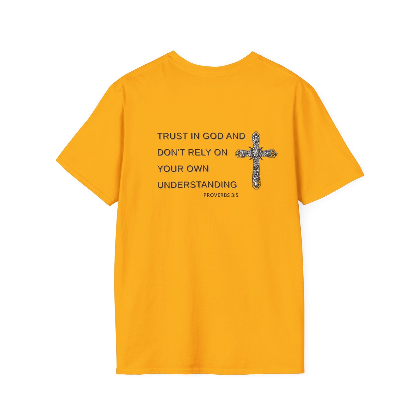 Faith-Inspired Unisex Softstyle T-Shirt with Proverbs 3:5