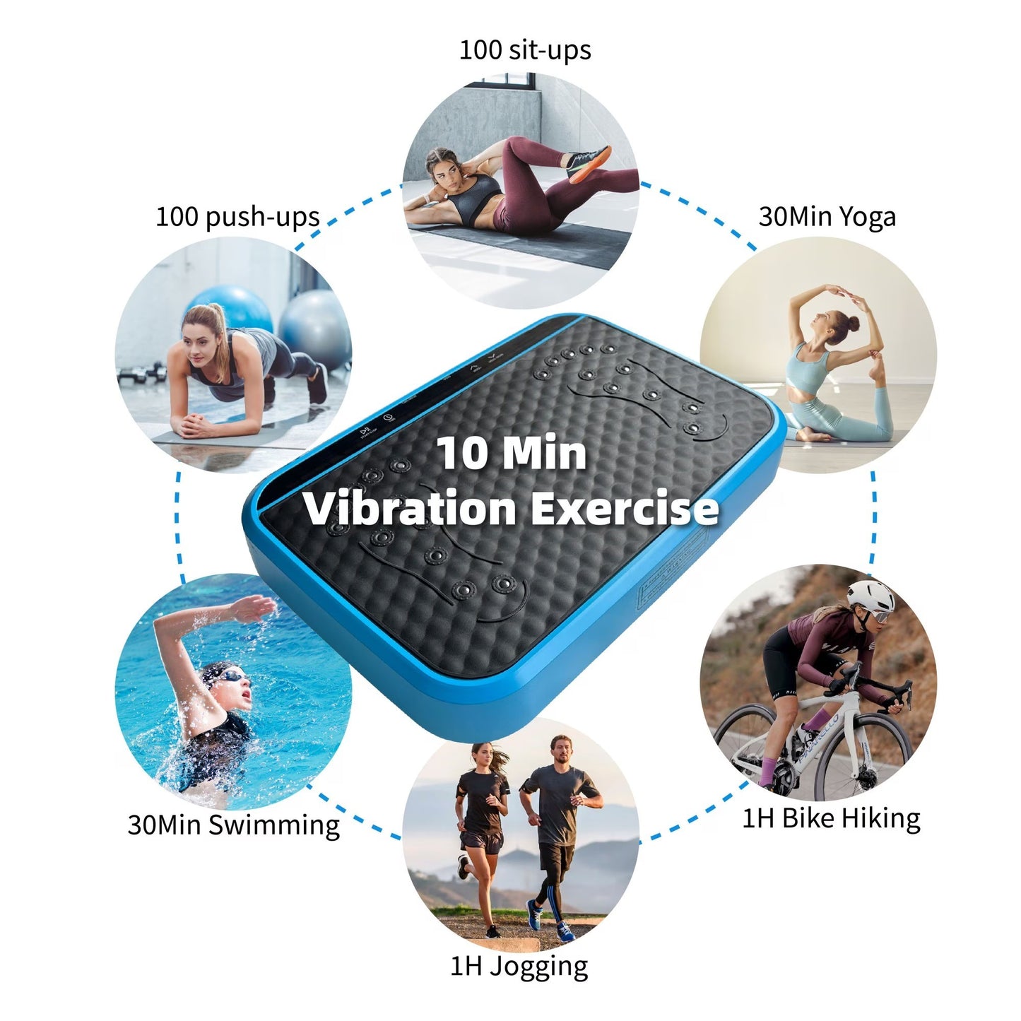 iDeaCase Vibration Plate Exercise Machine , lymphatic drainage machine ,workout vibration platform.