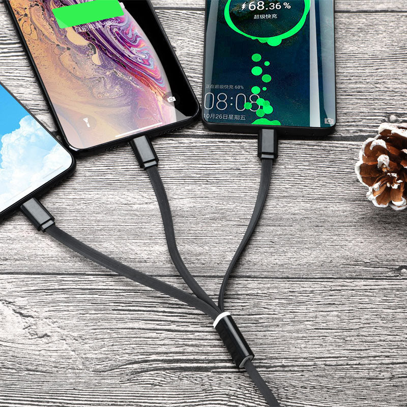 iDeacase 3-in-1 Fast charger and data cable