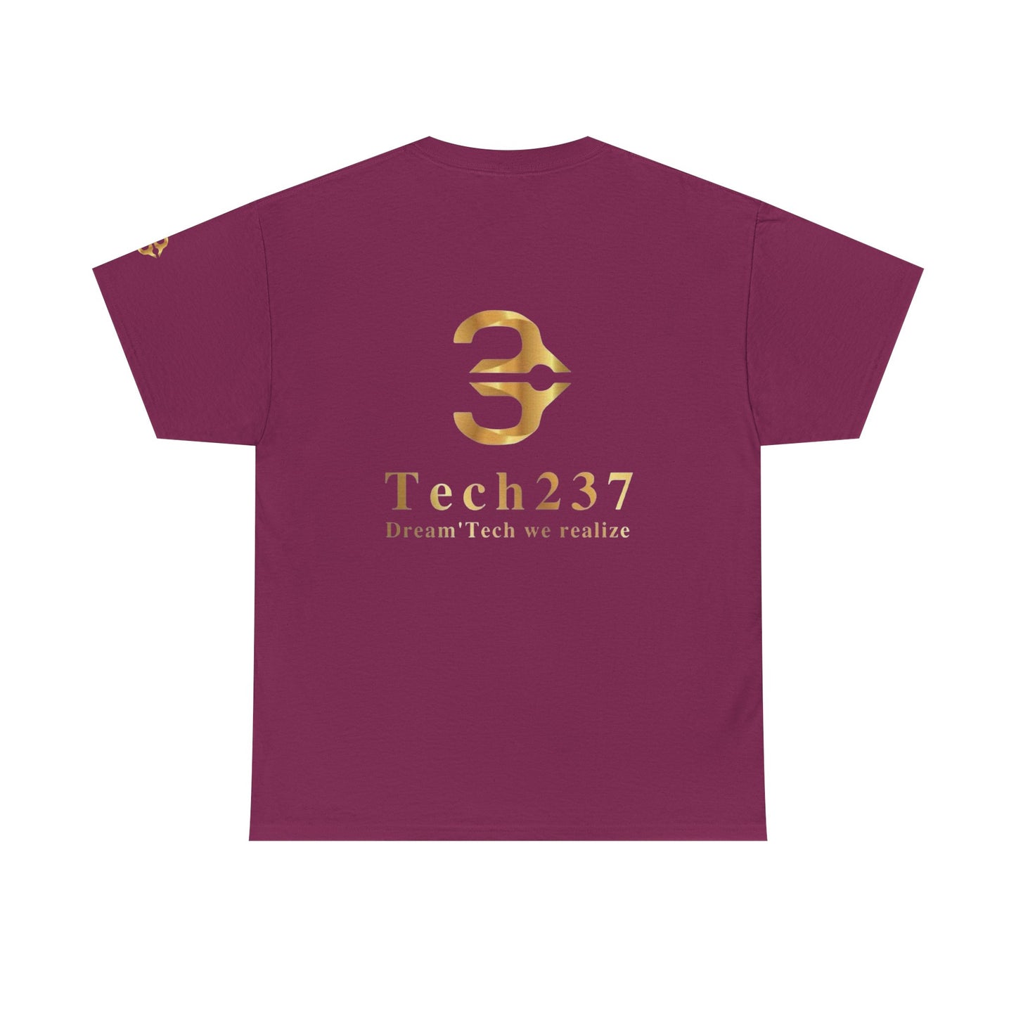 Tech237 Dream Heavy Cotton Tee - Unisex Gold Design