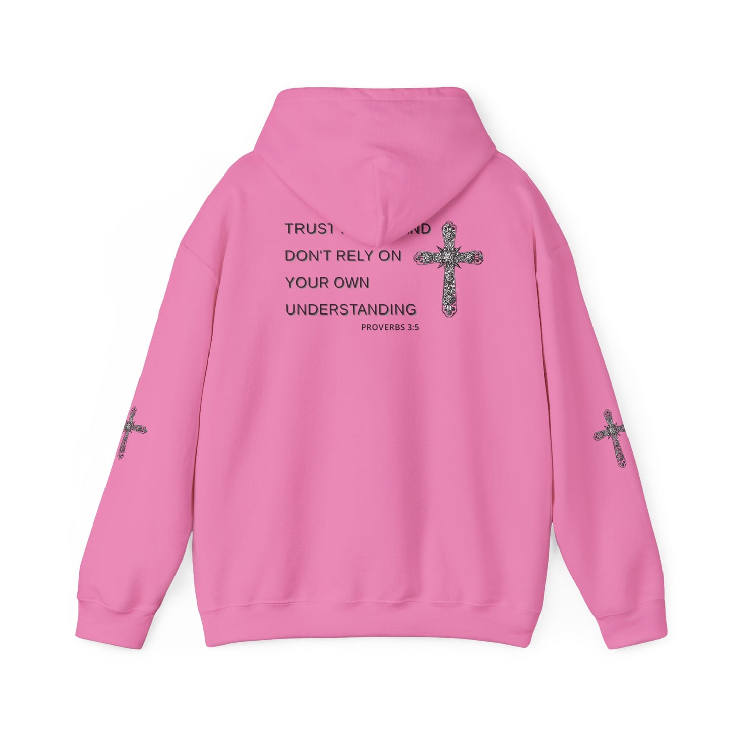 Faith-Inspired Heavy Blend Hooded Sweatshirt - Trust in God, Proverbs 3:5