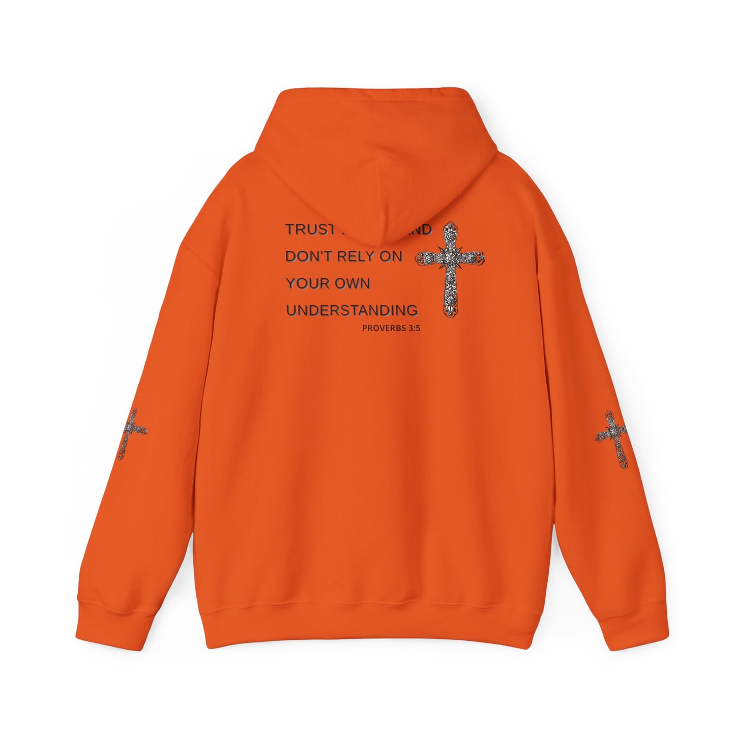 Faith-Inspired Heavy Blend Hooded Sweatshirt - Trust in God, Proverbs 3:5