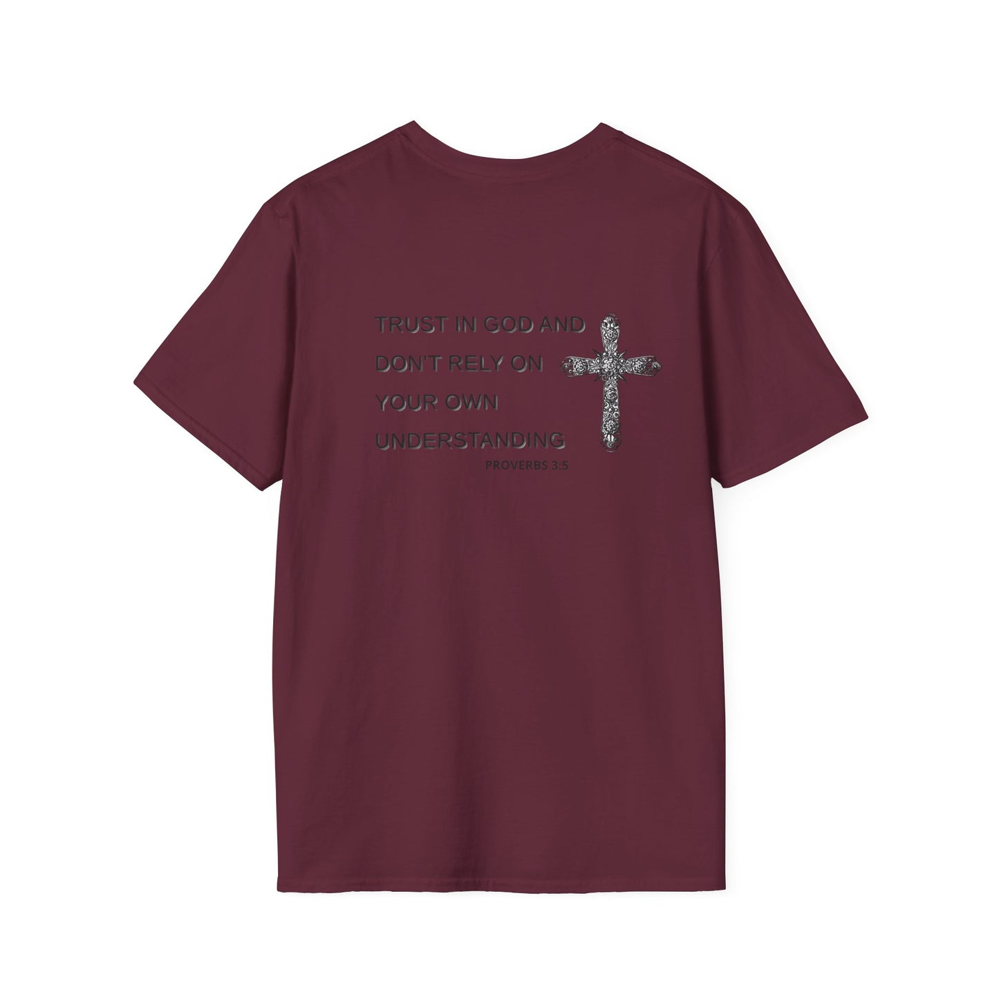 Faith-Inspired Unisex Softstyle T-Shirt with Proverbs 3:5